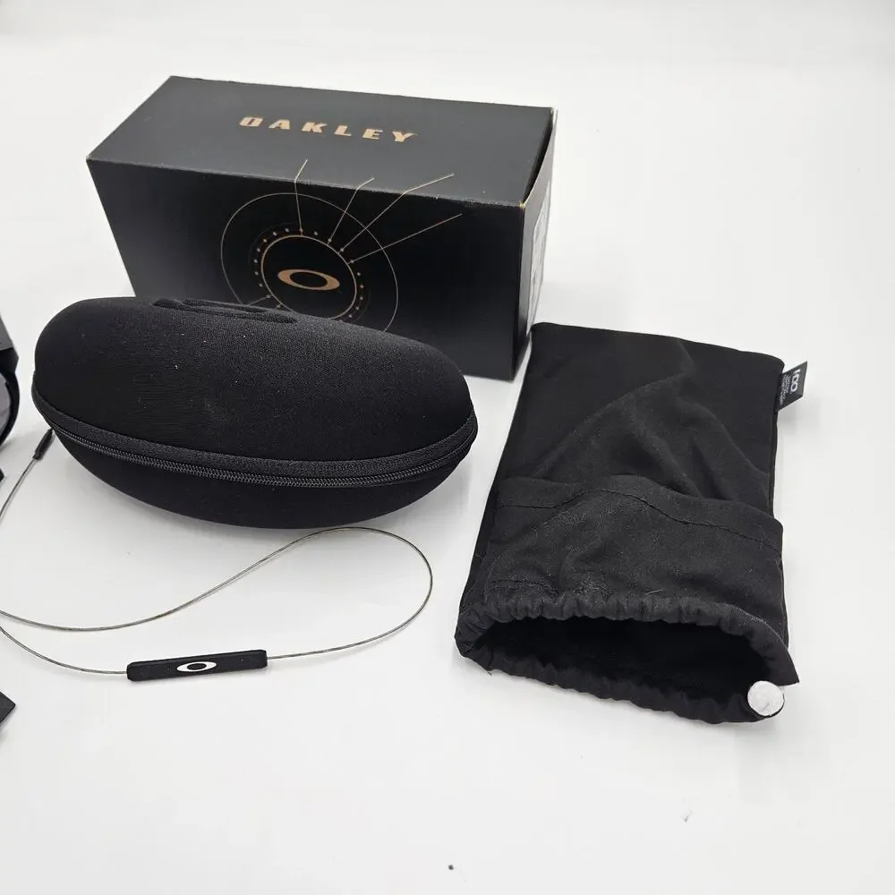 Oakley Clifden Sunglasses Prizm Black Polarized Lenses Side Shields Leash Bridge